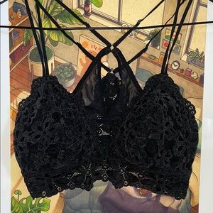 Lace Bralette in Black